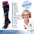 15-20 mmHg Compression Socks Graduated Athletic Medical for Men Women Running Flight Travels